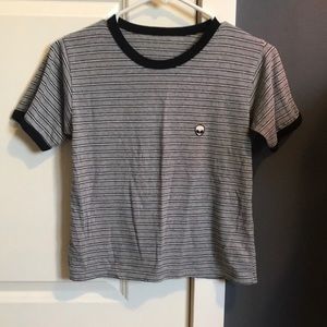 Striped alien T-shirt